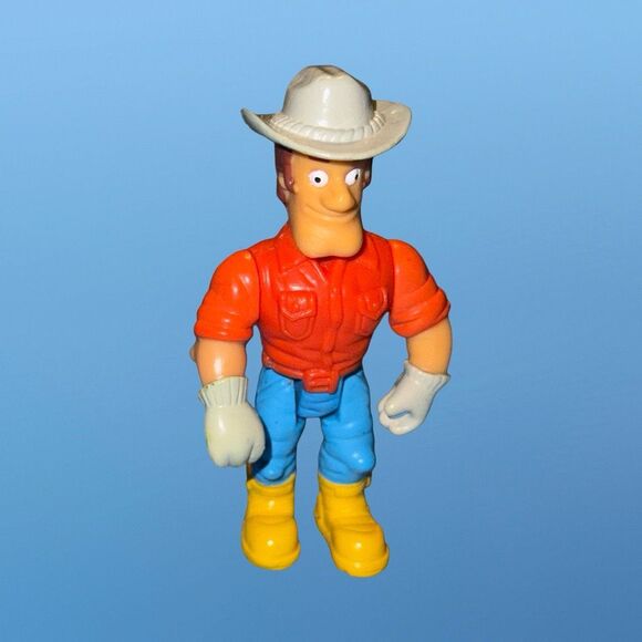 Vintage Cowboy Farmer Action Figure 3.5” A20 - Picture 2 of 7